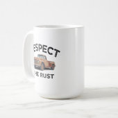 witzige ACHTUNG DES RUST Lieferwagen Truck Vater J Kaffeetasse (Vorderseite Links)