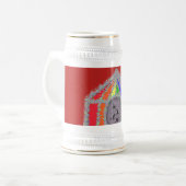 Witzige Affen Bierglas (Vorderseite Links)