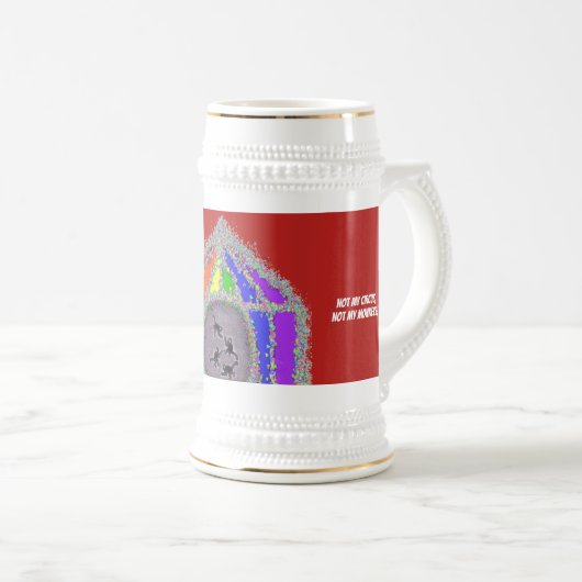 Witzige Affen Bierglas (VorderseiteRechts)