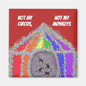 Witzige Affen Magnet (Vorne)