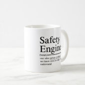 witzige Angebote für Sicherheitsingenieur Kaffeetasse (VorderseiteRechts)