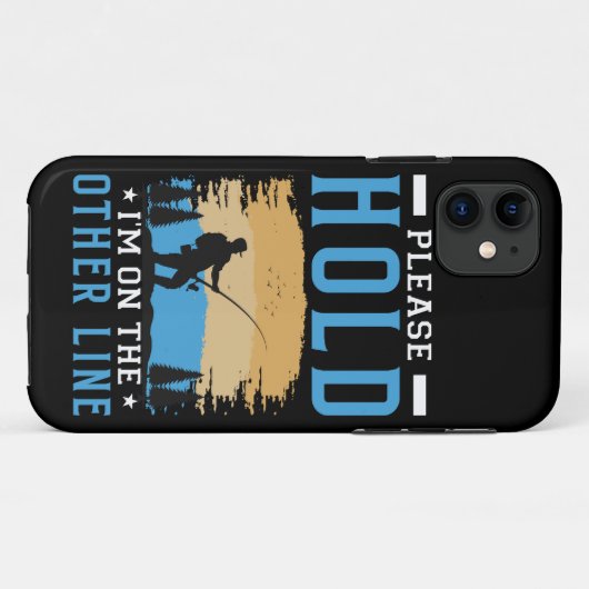 Witzige Angelschenke für Papa bitte halten Case-Mate iPhone Hülle (Rückseite (Horizontal))