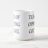 Witzige Anwälte weinen sich widersprechende Anwält Kaffeetasse (Mittel)