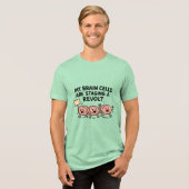 Witzige Ausdrücke Tri-Blend Shirt (Vorderseite voll)