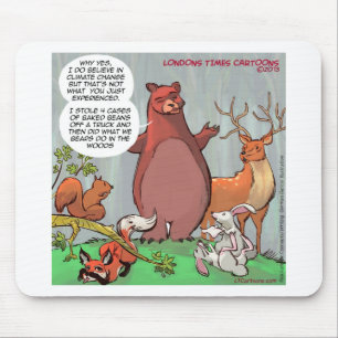Witzige Aussichten auf den Klimawandel Mousepad