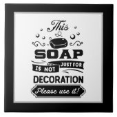 witzige Badezimmerseife Keramik Fliese (Vorderseite)