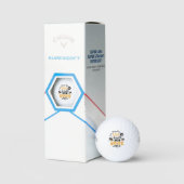 witzige Bienensportler Golfball (Verpackung)
