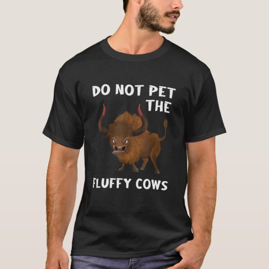 Witzige Bison-Wanderung: Bitte die flauschigen Küh T-Shirt (Vorderseite)
