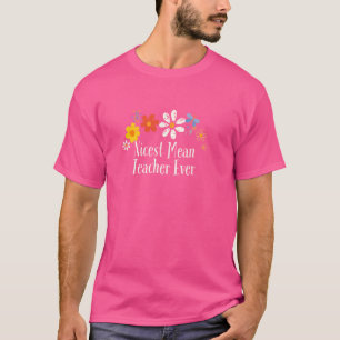 Witzige Blume Grafischer Gemeiner Lehrer sagt je T-Shirt