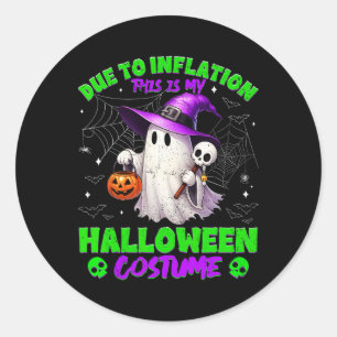 Witzige Bootinflation Das ist mein Halloween-Kostü Runder Aufkleber