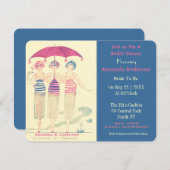 Witzige Braut und ihre Freundinnen Einladung (Vorne/Hinten)