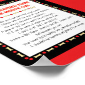 Witzige Dinge, die ich aus meiner Mundröhre gelern Poster (Ecke)