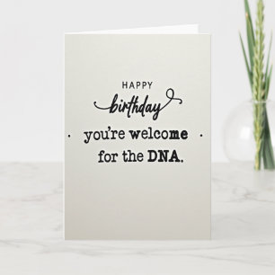 Witzige DNA-Geburtstagskarte Karte