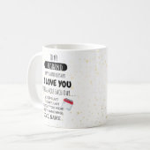 Witzige Ehefrau für den Spaß von Husband anlässlic Kaffeetasse (Vorderseite Links)