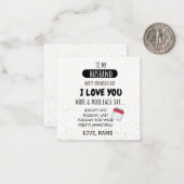 Witzige Ehefrau für den Spaß von Husband anlässlic Mitteilungskarte (Vorderseite/Rückseite Beispiel)