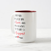 witzige Erwachsenentälteste, ich Liebe dich mit me Zweifarbige Tasse (Vorderseite Links)