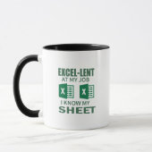 witzige Excel SpreadSheet Coffee Tasse for Account (Links)