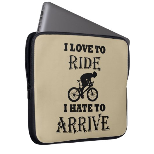 witzige Fahrradinspirierende Zitate Laptopschutzhülle (Vorne Rechts)