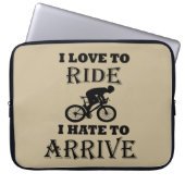 witzige Fahrradinspirierende Zitate Laptopschutzhülle (Vorderseite)