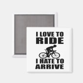 witzige Fahrradinspirierende Zitate Magnet (Vorderseite/Rückseite)