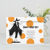 Witzige Frau Einladung (Stehend Vorderseite)