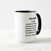 witzige Friseurin Definition Geschenke für Männer Tasse (VorderseiteRechts)