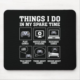 Witzige Gamer-Dinge, die ich in meiner Freizeit sp Mousepad