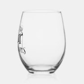 Witzige Gefallen an Entscheidungen Weinglas Ohne Stiel (Links)