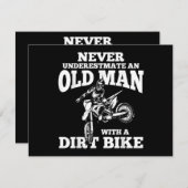 Witzige Geschenke unterschätzen nie einen alten Ma (Vorne/Hinten)