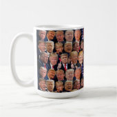 Witzige Gesichter Trumps Kaffeetasse (Links)