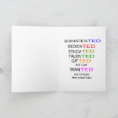 witzige Glückwünsche an den Schulabgänger Karte (Innenseite)