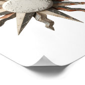 Witzige graue ABSTRACTE KUNST Grafikdesign Poster (Ecke)