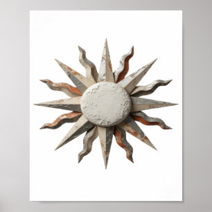 Witzige graue ABSTRACTE KUNST Grafikdesign Poster