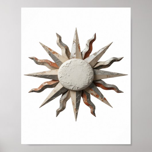 Witzige graue ABSTRACTE KUNST Grafikdesign Poster (Vorne)