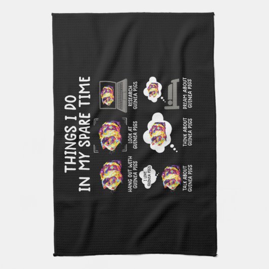 Witzige Guinea schwänzt Dinge, die ich in meiner F Geschirrtuch (Vertikal)