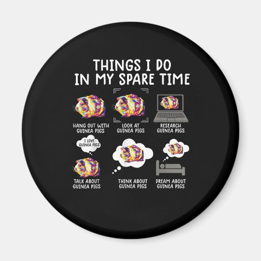 Witzige Guinea schwänzt Dinge, die ich in meiner F Magnet (Vorne)