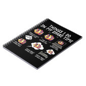 Witzige Guinea schwänzt Dinge, die ich in meiner F Notizblock (Linke Seite)