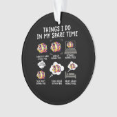 Witzige Guinea schwänzt Dinge, die ich in meiner F Ornament (Vorderseite)