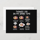 Witzige Guinea schwänzt Dinge, die ich in meiner F Postkarte (Vorne/Hinten)