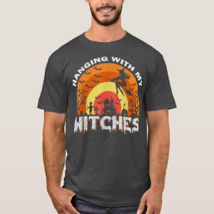 Witzige Halloween, die mit meinen Hexen hing T-Shirt