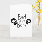 Witzige Halloween-Geschenke - Schlecht zum Knochen Karte (Gelbe Blume)