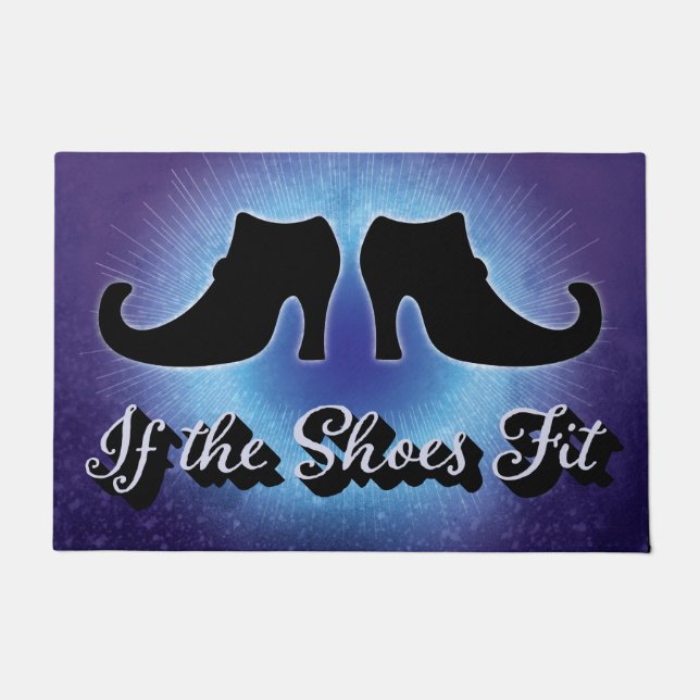 Witzige Halloween-Hexe Fußmatte (Vorderseite)