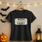 Witzige Halloween-Hexe habe besser meinen Bonbons. T-Shirt