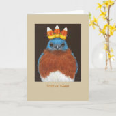 Witzige Halloween-Karte mit Bluebird Karte (Gelbe Blume)