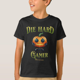 Witzige Halloween-Kürbislaterne, Gamer Kid v2 T-Shirt