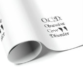 Witzige, humorvolle, obsessive Rinderkrankheit Geschenkpapier (Rolleneckpunkt)