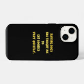 Witzige Hunde und Kekse Joke iPhone Hülle (Rückseite (Horizontal))