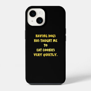 Witzige Hunde und Kekse Joke iPhone 14 Hülle