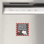 Witzige "Ich kann sozial sein" Katze Magnet (In Situ (Geschirrspüler))