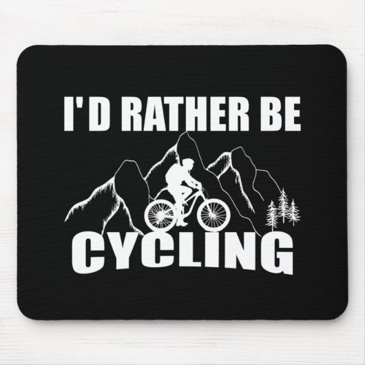 witzige inspirierende Fahrradziffern Mousepad (Vorne)
